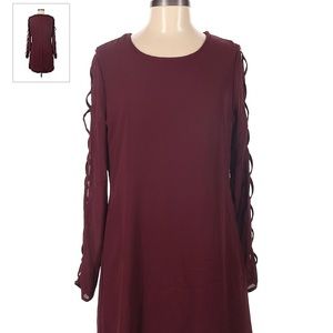 Cute casual dress, plum/burgundy in color